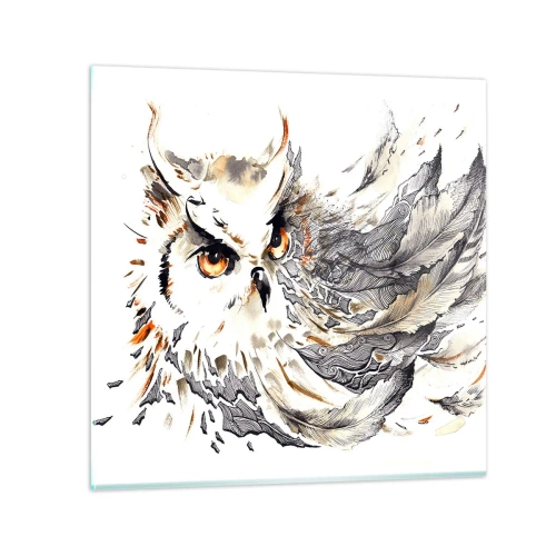 Glastavla - Bild på glas - Kom från trollkonstens värld - 50x50 cm