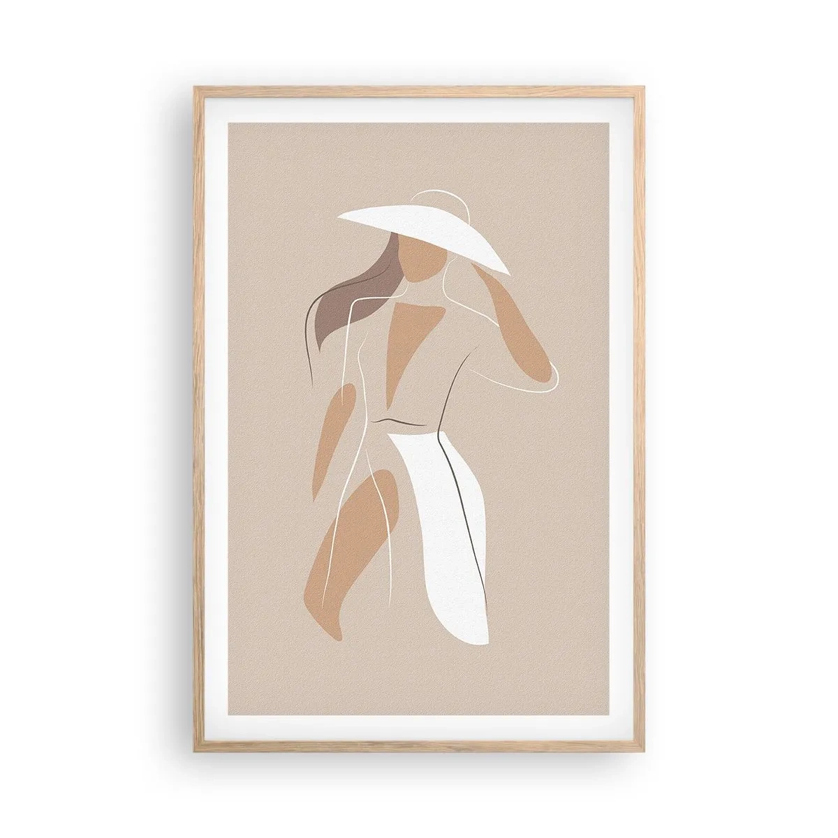 Affisch i ram av ljusek - Mode är lek - 61x91 cm