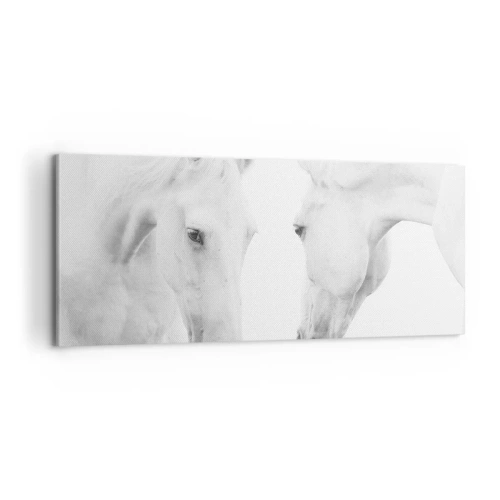 Canvastavla - Bild på duk - Är det vänskap…? - 100x40 cm