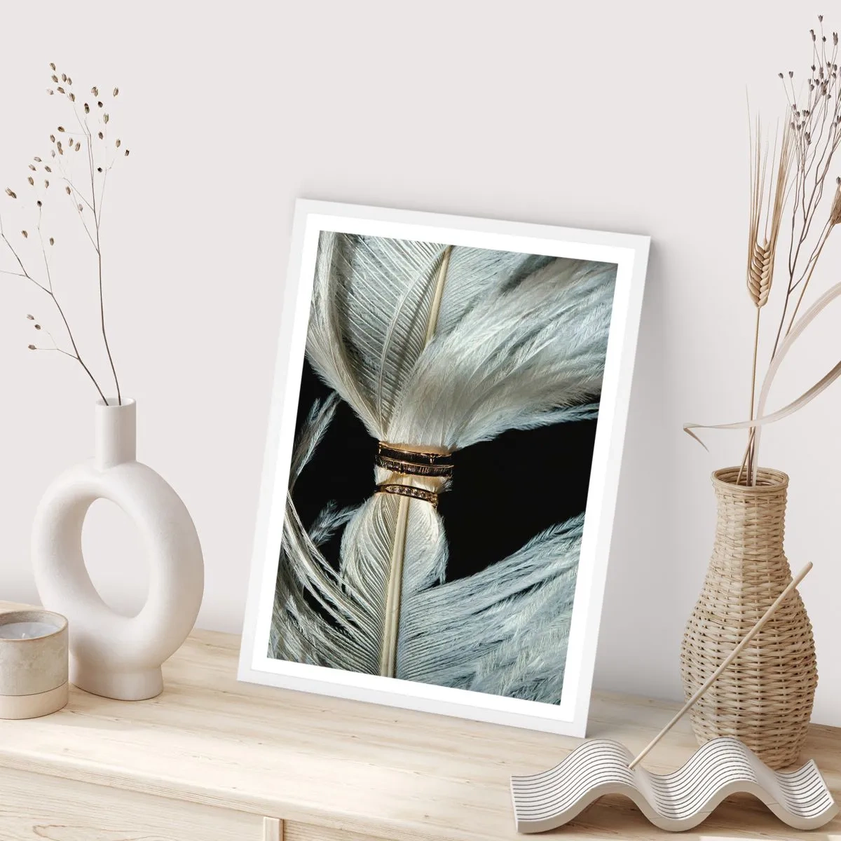 Affisch i vit ram - ...och jag lämnar inte dig… - 40x50 cm