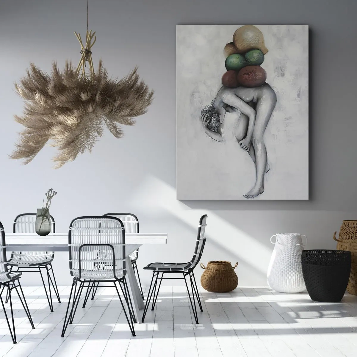 Canvastavla - Bild på duk - Livets börda - 50x70 cm