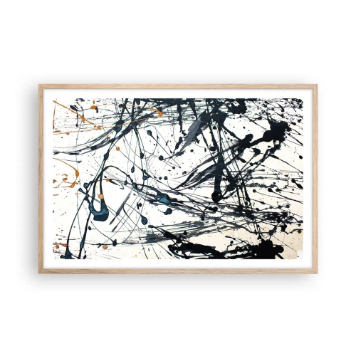 Affisch i ram av ljusek - Med eller utan någon mening? - 91x61 cm