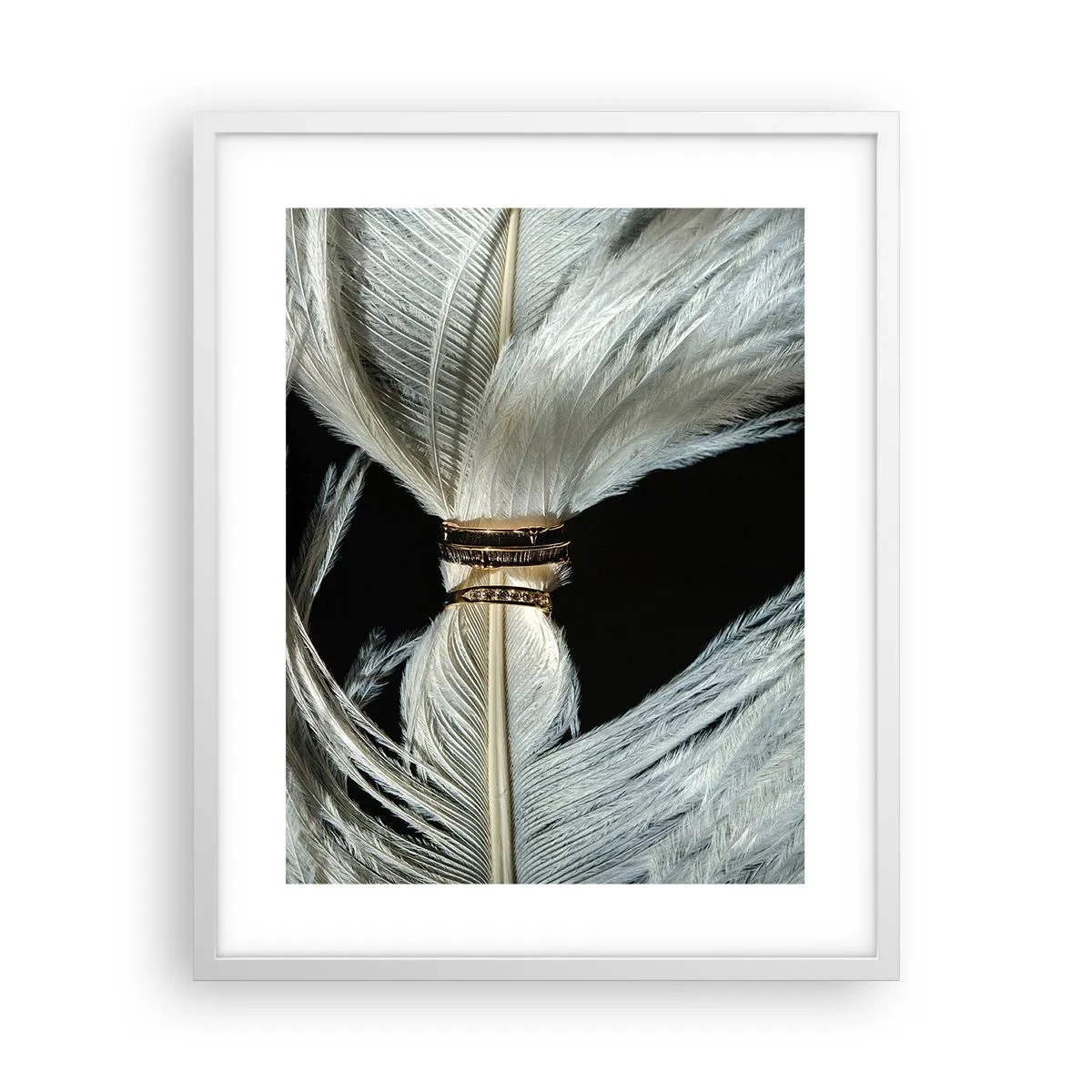 Affisch i vit ram - ...och jag lämnar inte dig… - 40x50 cm