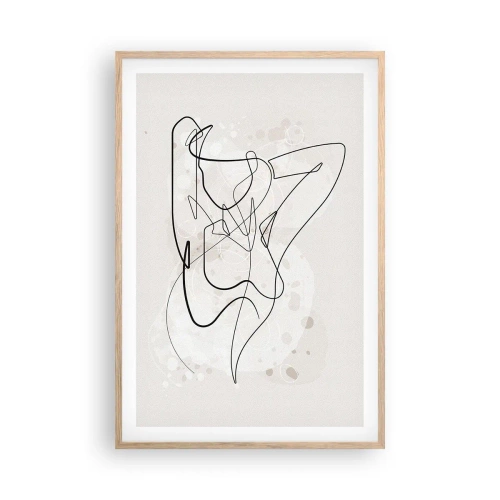 Affisch i ram av ljusek - Konsten att förföra - 61x91 cm