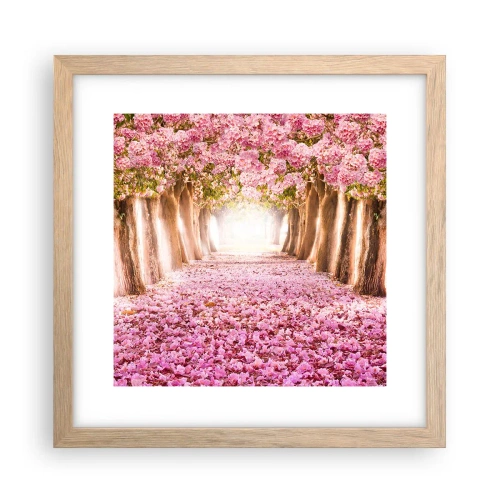 Affisch i ram av ljusek - Vägen till paradiset - 30x30 cm