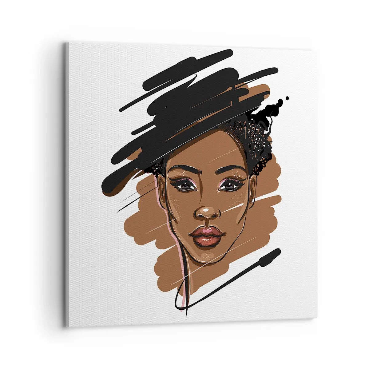 Canvastavla - Bild på duk - Söt som choklad - 60x60 cm