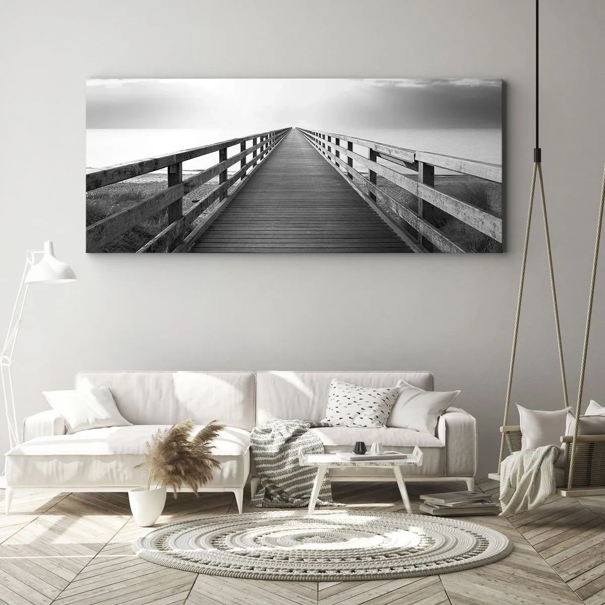 Canvastavla - Bild på duk - Ut i det oändliga... - 100x40 cm