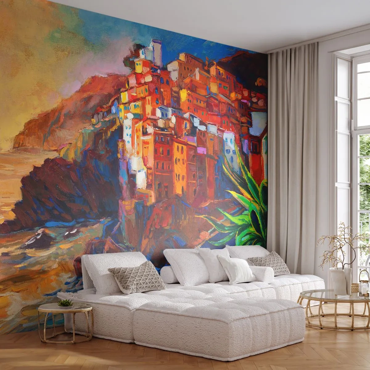 Fototapet Standard Eco - Italiensk stämning - Landskap, Arkitektur, Havskusten - 400x280 cm