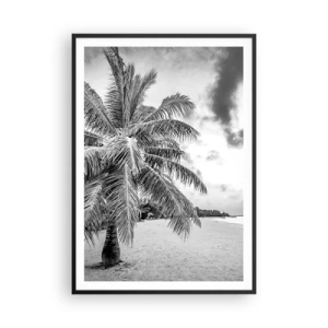 Affisch i svart ram - När du längtar efter ensamheten... - 70x100 cm