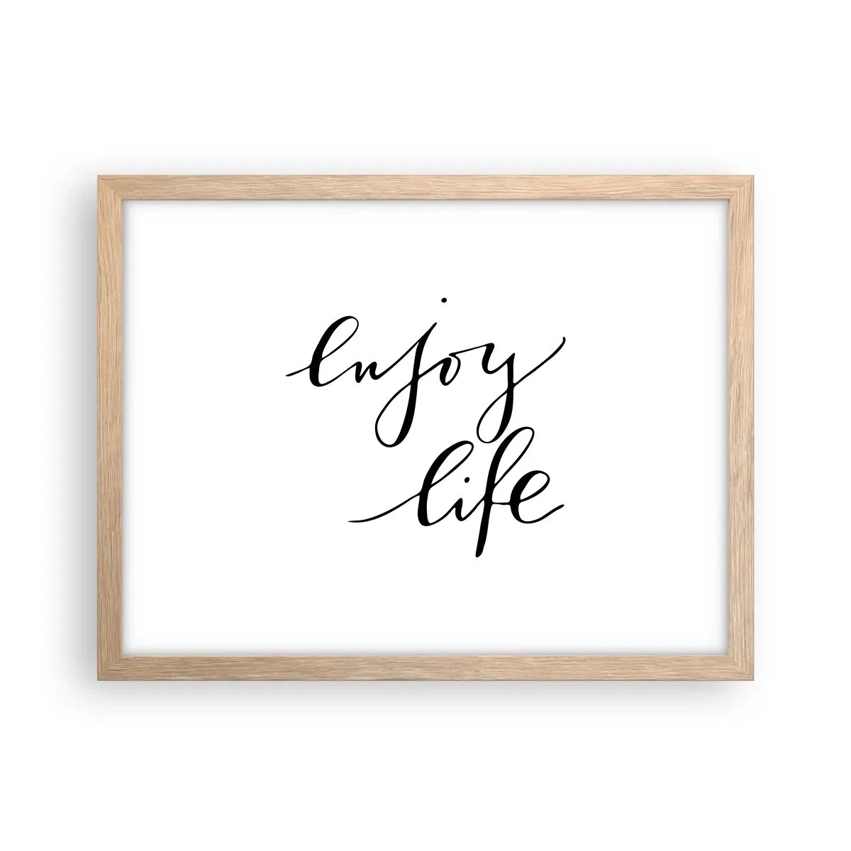 Affisch i ram av ljusek - Ingenting att tillägga… - 40x30 cm