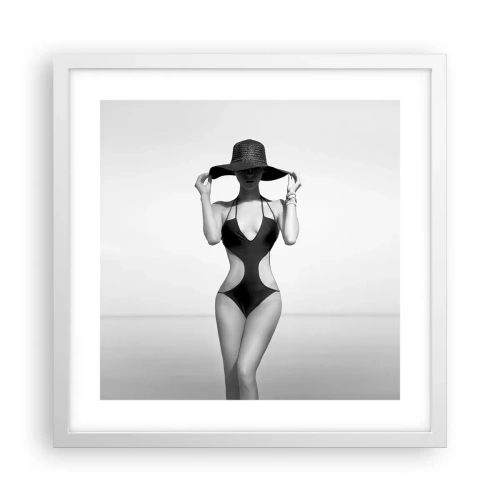 Affisch i vit ram - Mitt förnamn är: Elegans - 40x40 cm