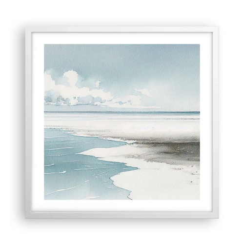 Affisch i vit ram - Milt tidvatten - 50x50 cm