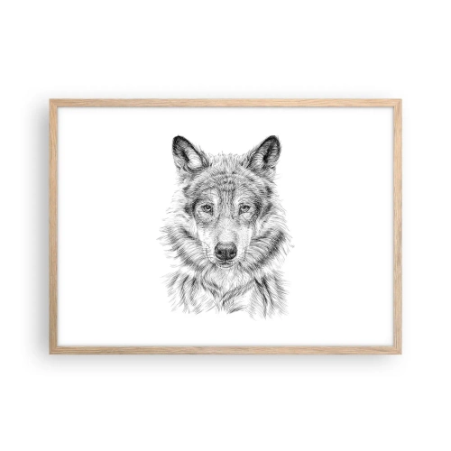 Affisch i ram av ljusek - En född ledare - 70x50 cm