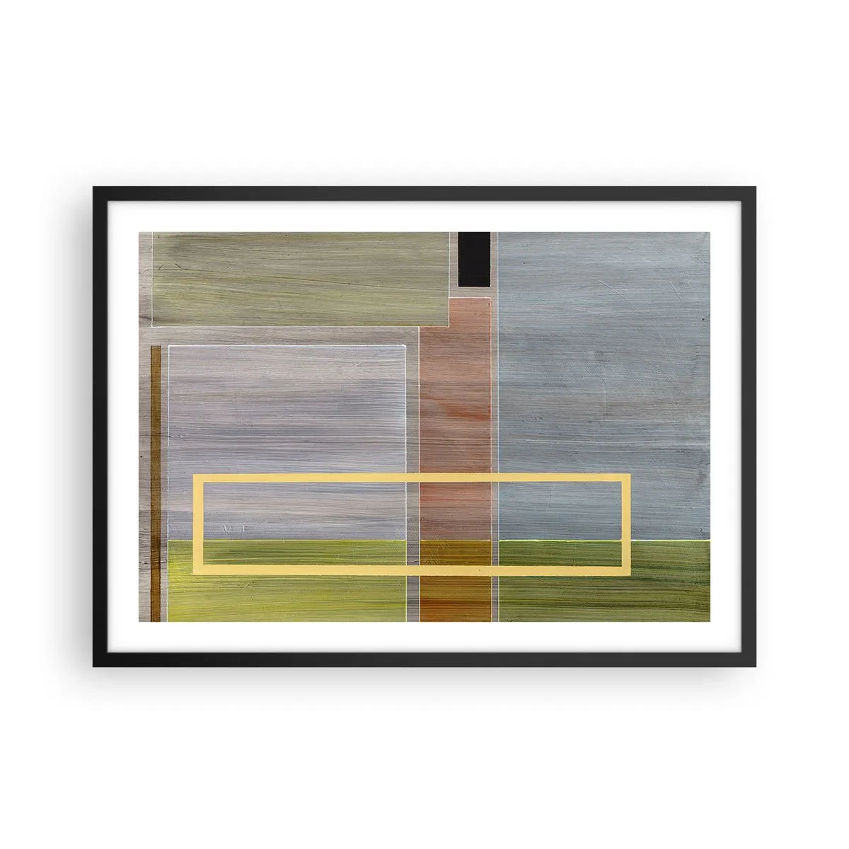 Affisch i svart ram - Rakt och lugnt - 70x50 cm
