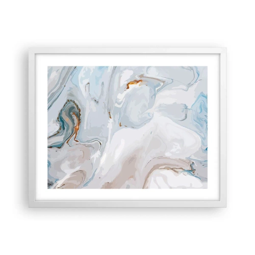 Affisch i vit ram - Utbuktande vithet - 50x40 cm