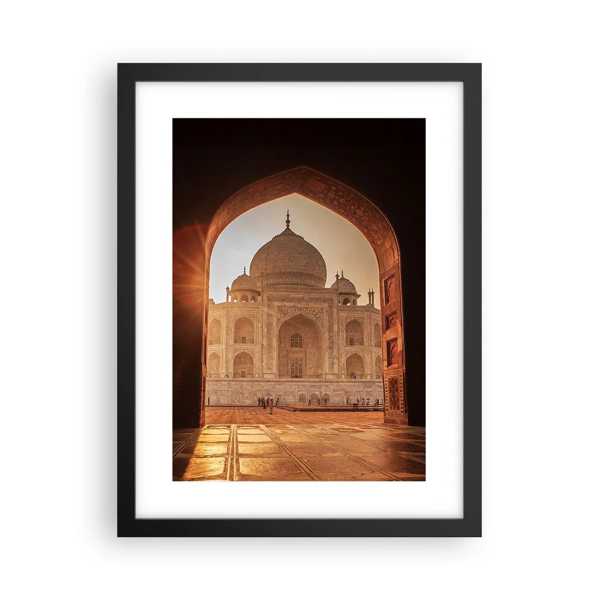 Affisch i svart ram - Ett monument över överjordisk kärlek - 30x40 cm