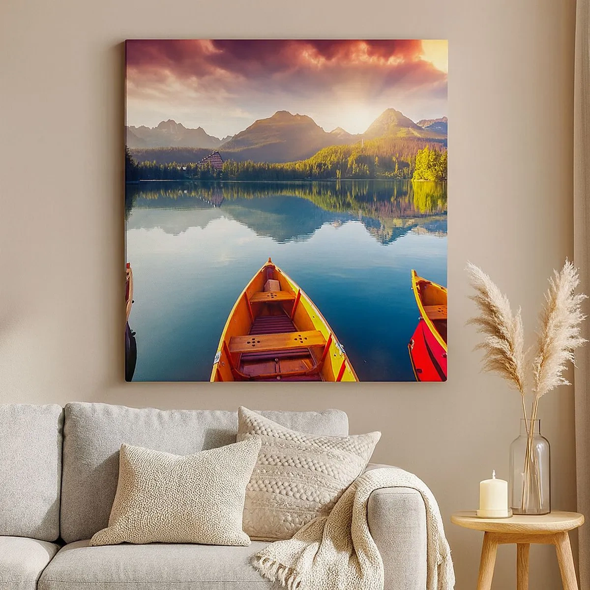 Canvastavla - Bild på duk - Ingenting mot naturen - 30x30 cm