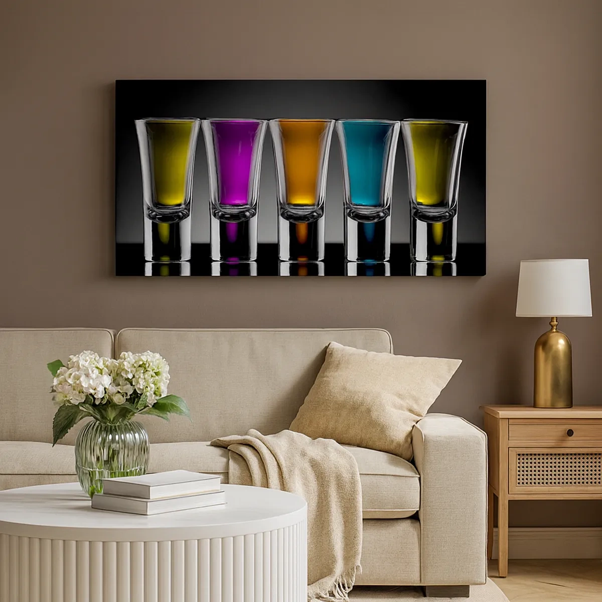 Canvastavla - Bild på duk - Glädjen färger - 30x30 cm