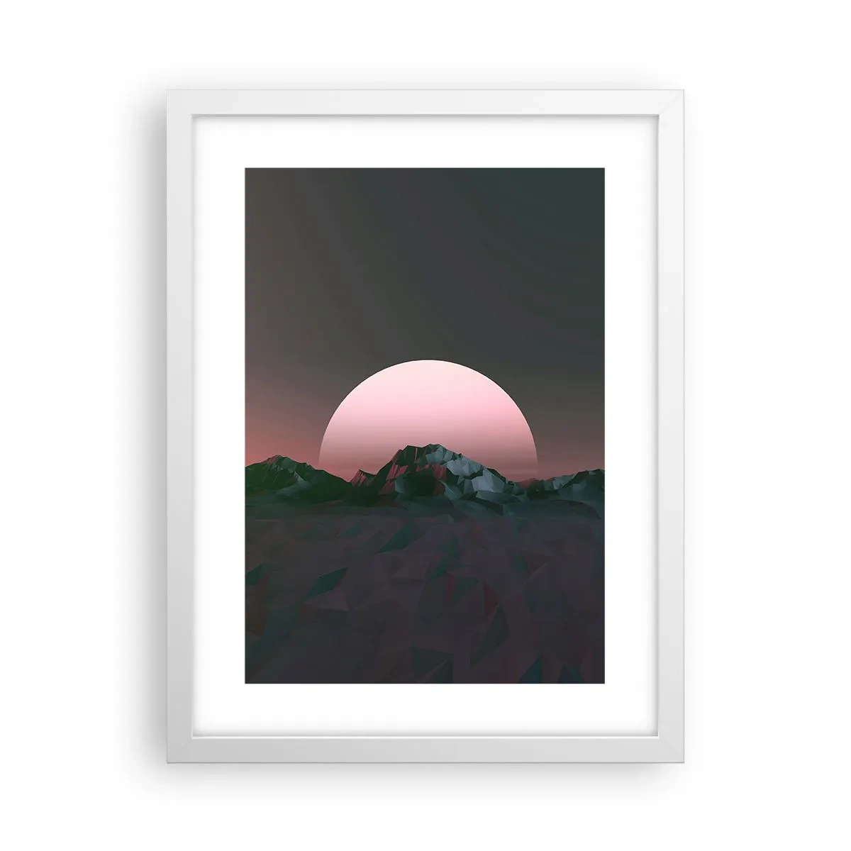 Affisch i vit ram - I den granliggande galaxen - 30x40 cm
