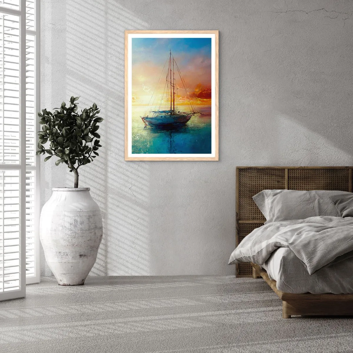 Affisch i ram av ljusek - I guldviken - 50x70 cm