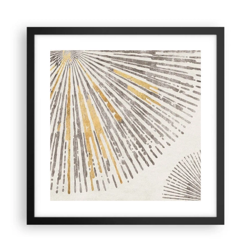 Affisch i svart ram - Radiens skönhet - 40x40 cm