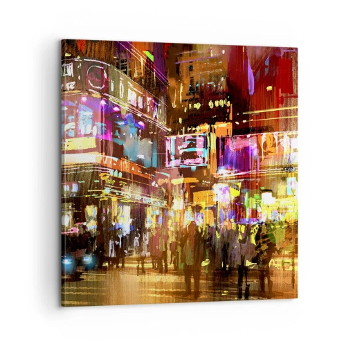 Canvastavla - Bild på duk - I ljushavet - 60x60 cm