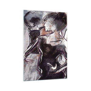 Glastavla - Bild på glas - Driva iväg i musiken - 70x100 cm