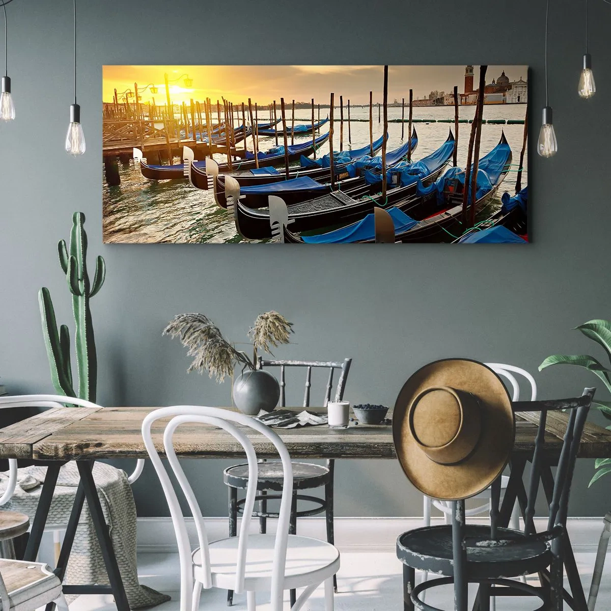 Canvastavla - Bild på duk - Innan bullret kommer hit - 120x50 cm