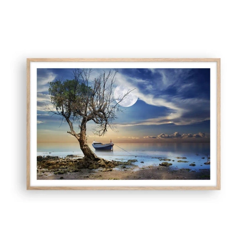 Affisch i ram av ljusek - Är det slut eller början? - 91x61 cm