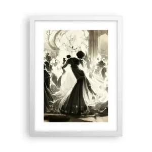 Affisch i vit ram - Stor maskerad - 30x40 cm