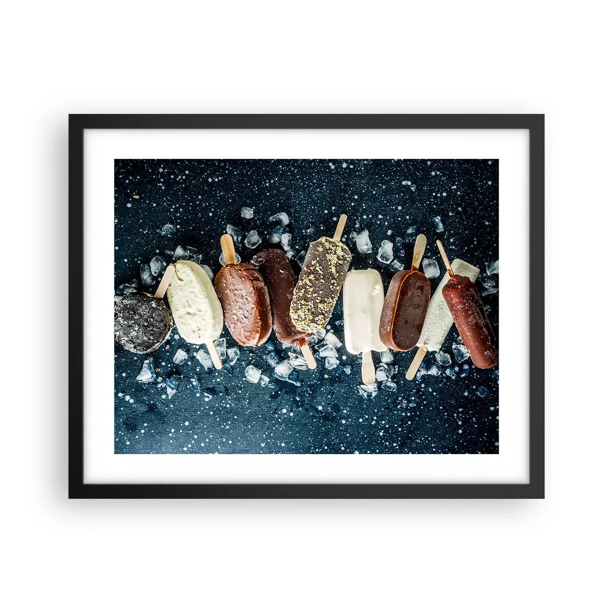 Affisch i svart ram - Smak av varm sommar - 50x40 cm