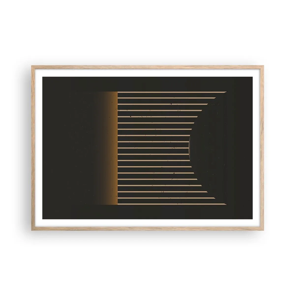 Affisch i ram av ljusek - Utforska mörkret - 100x70 cm