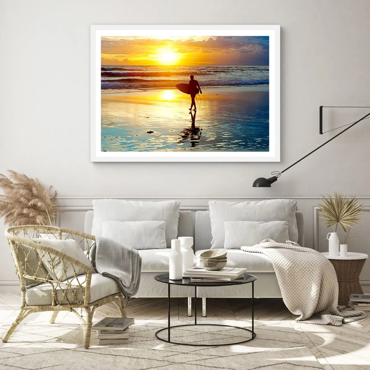 Affisch i vit ram - Kämpes återkomst - 50x40 cm