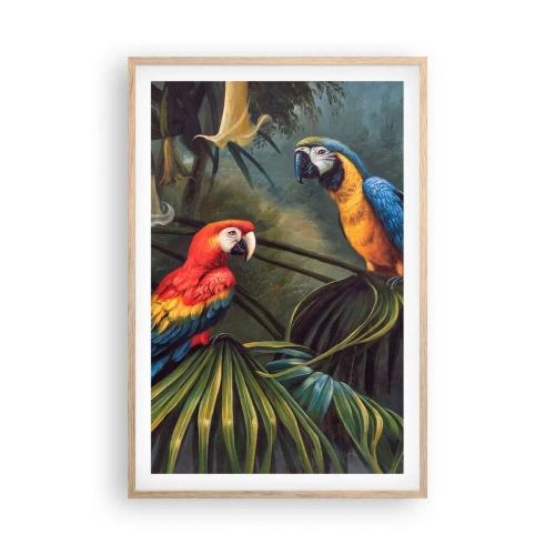 Affisch i ram av ljusek - Romantiken i tropikerna - 61x91 cm