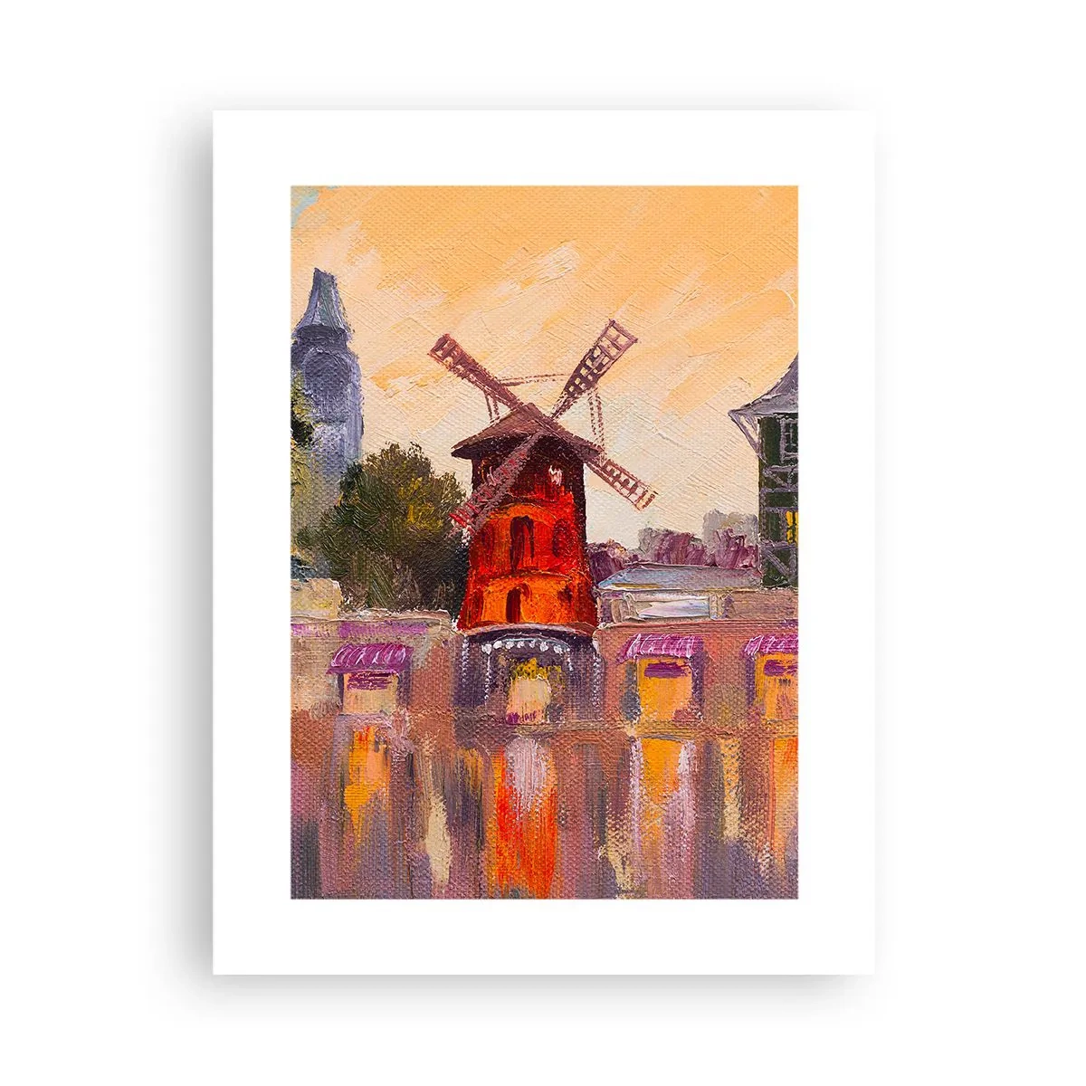 Affisch - Ikoner av Paris – Moulin Rouge - 30x40 cm