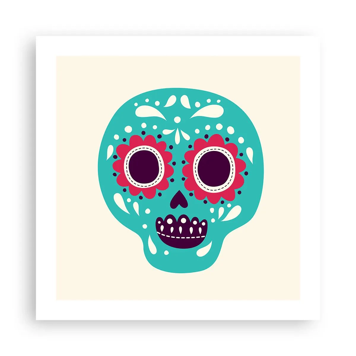 Affisch - Livet - nöje till döden - 50x50 cm