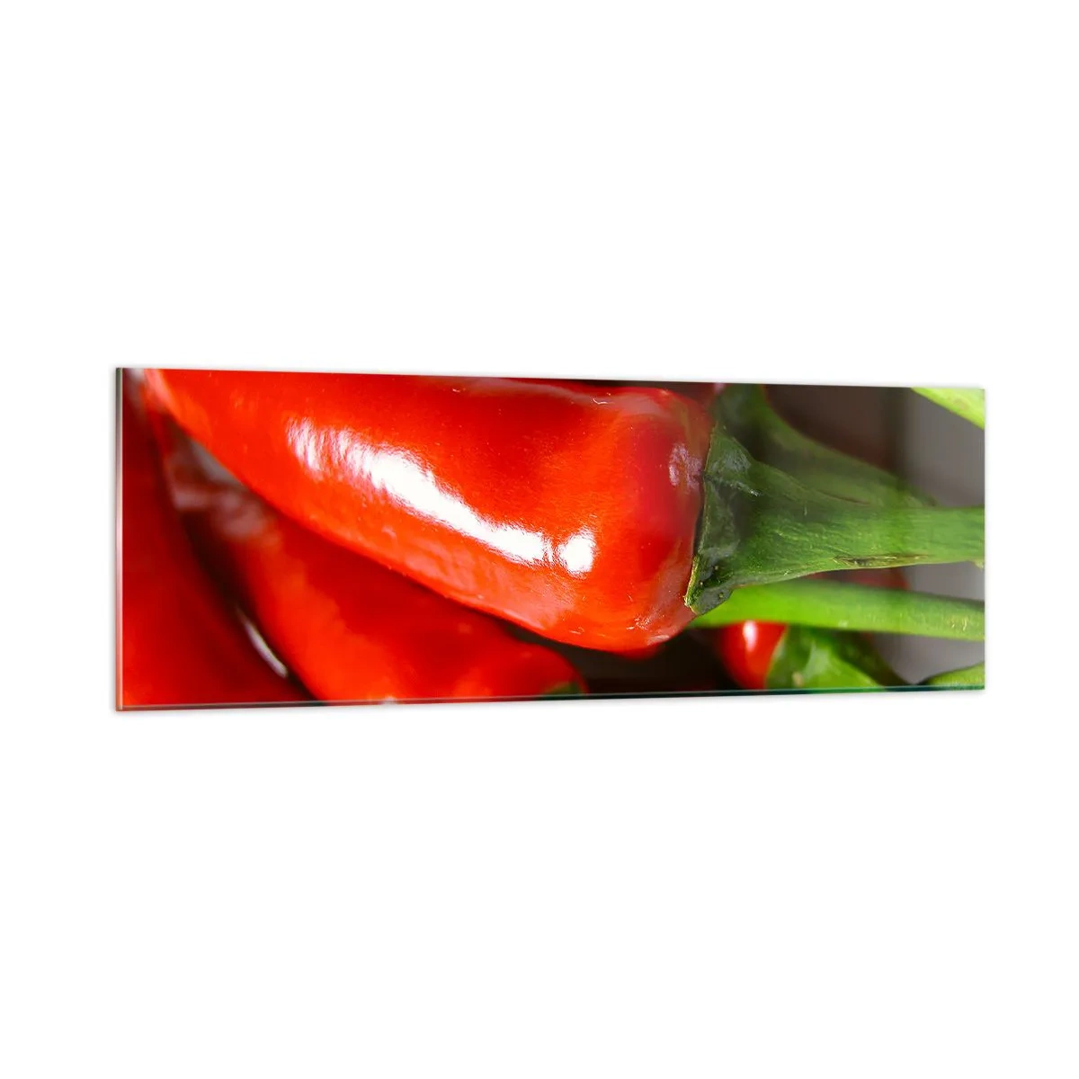 Glastavla - Bild på glas - Saftiga, glänsande, släta - 90x30 cm