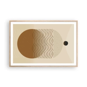 Affisch i ram av ljusek - Om geometriska figurers ursprung - 91x61 cm