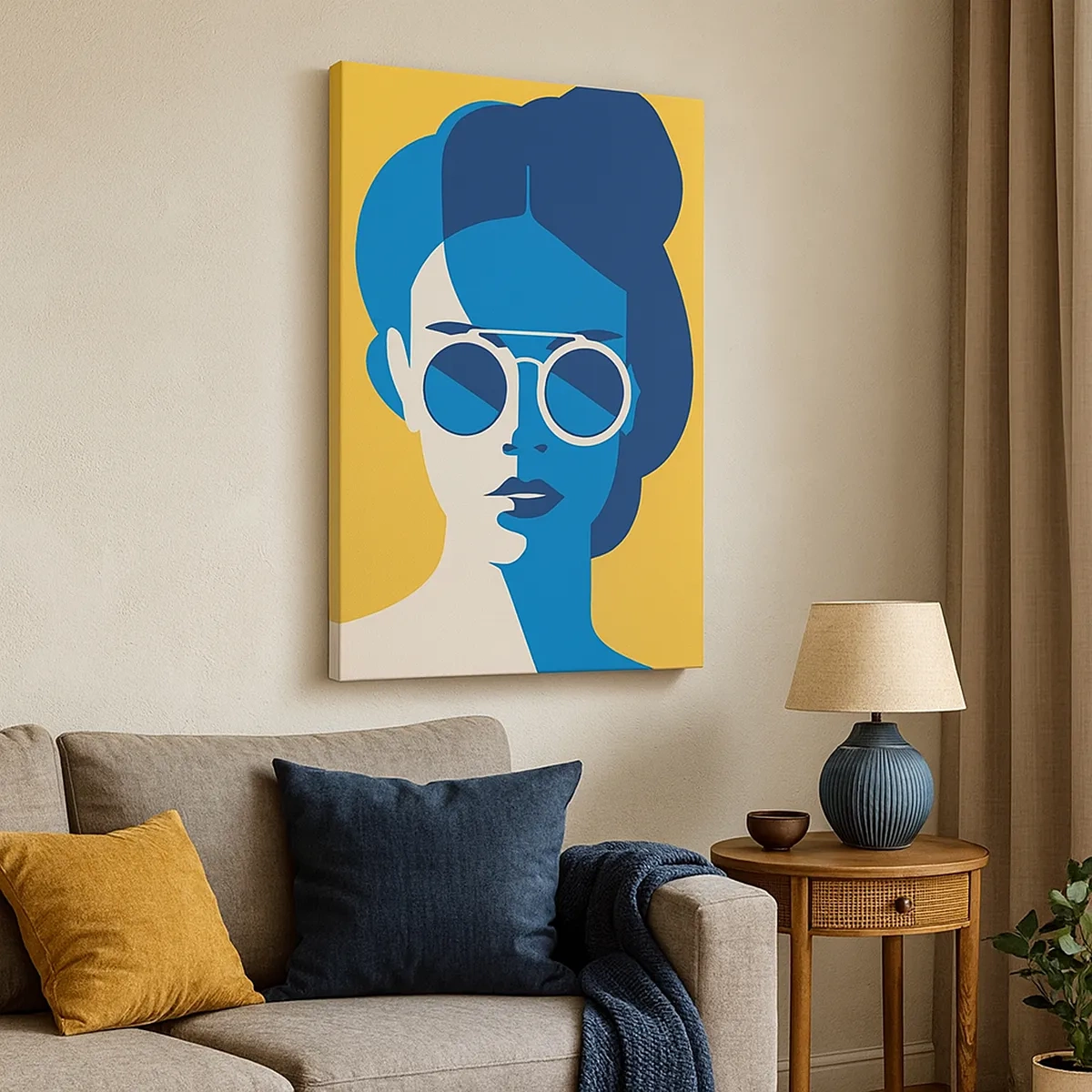 Canvastavla - Bild på duk - Semesterlook - 50x70 cm