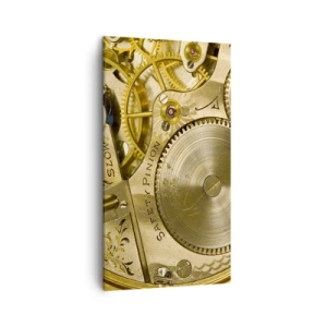 Canvastavla - Bild på duk - Gå med tidens anda - 45x80 cm