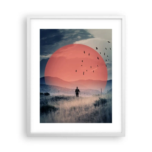 Affisch i vit ram - I sina essen - 40x50 cm