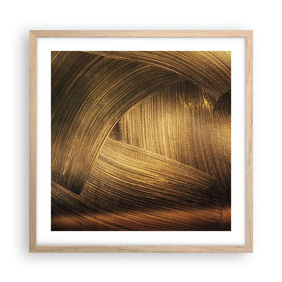 Affisch i ram av ljusek - I gyllene labyrint - 50x50 cm