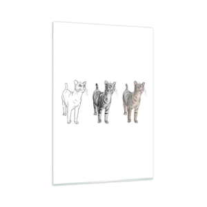 Glastavla - Bild på glas - Teckningslektion - 80x120 cm