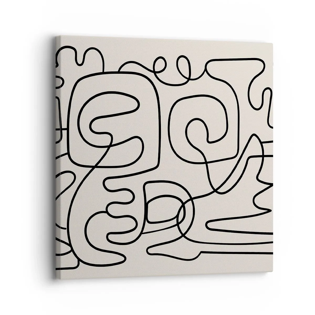 Canvastavla - Bild på duk - Följ spåret - 30x30 cm