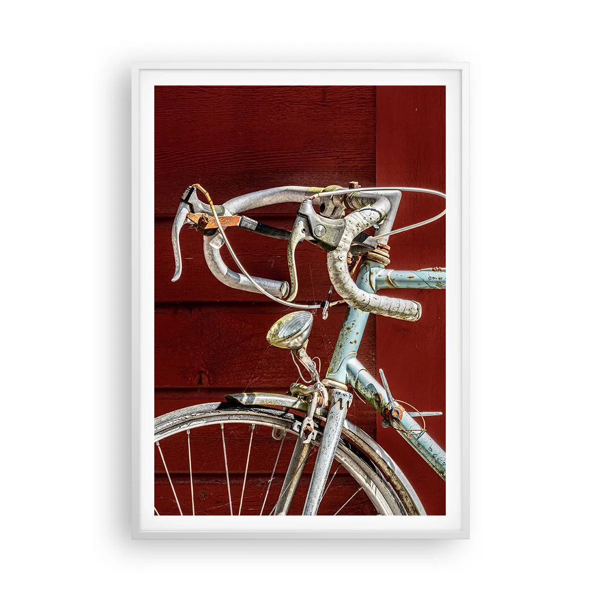 Affisch i vit ram - Skapad för segrar - 70x100 cm