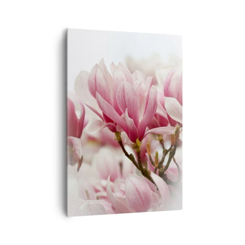 Canvastavla - Bild på duk - Vårblommor - 70x100 cm