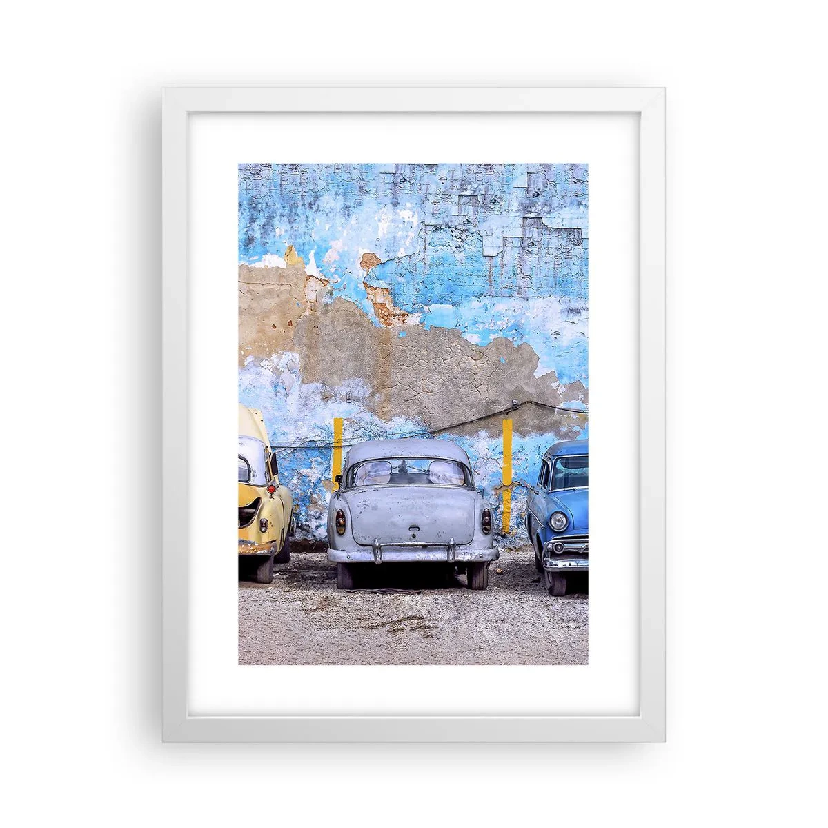 Affisch i vit ram - Veteranmöte - 30x40 cm