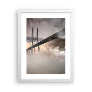 Affisch i vit ram - Vid en flod som inte finns  - 30x40 cm