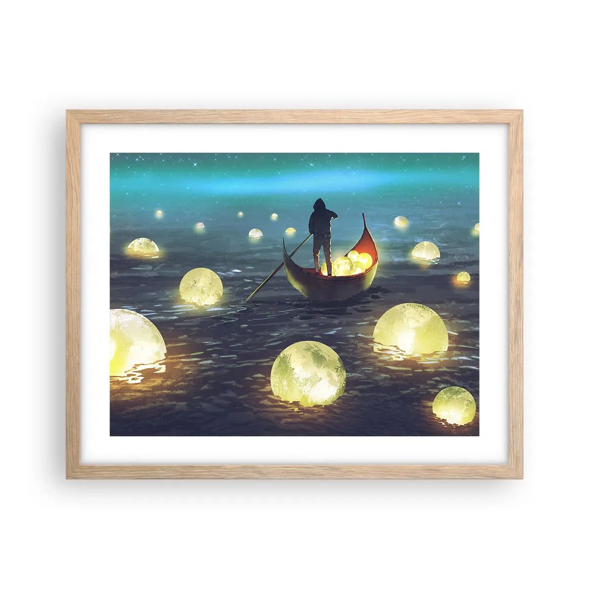 Affisch i ram av ljusek - Saker som filosoferna inte drömt om - 50x40 cm