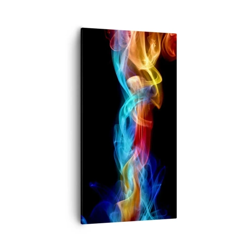 Canvastavla - Bild på duk - Dimmas regnbågsdans - 55x100 cm